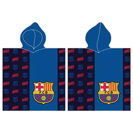 FC Barcelona modra pončo brisača za plažo fotografija izdelka