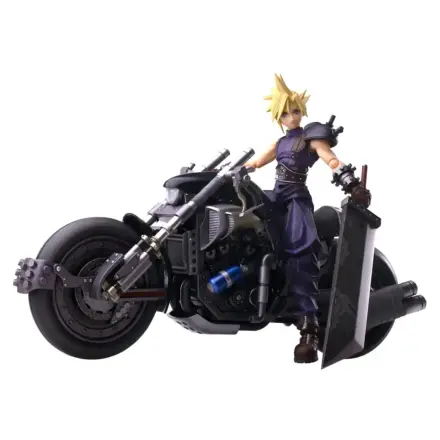 Final Fantasy VII Bring Arts akcijska figura in vozilo Cloud Strife & Hardy-Daytona 15 cm fotografija izdelka
