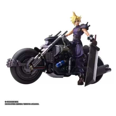 Final Fantasy VII Bring Arts akcijska figura in vozilo Cloud Strife & Hardy-Daytona 15 cm termékfotója