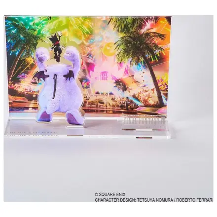 Final Fantasy VII Rebirth Akrilna diorama Cait Sith & Fat Moogle Key Art fotografija izdelka