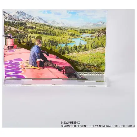 Final Fantasy VII Rebirth akrilna diorama Cid Key Art fotografija izdelka