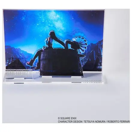 Final Fantasy VII Rebirth Akrilna Diorama Tifa Ključna Umetnina fotografija izdelka