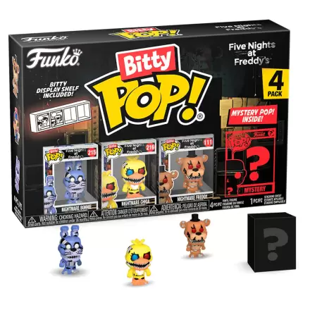 Blister pakiranje s 4 figuricami Bitty POP Five Nights at Freddys Nightmare Bonnie termékfotója