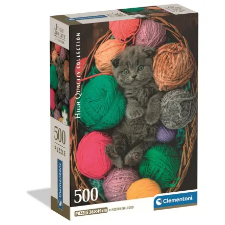 Fluffy Kitten sestavljanka 500 kosov fotografija izdelka