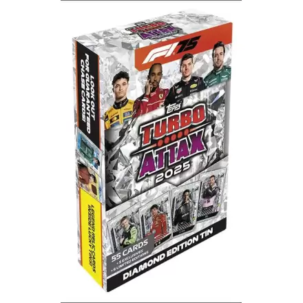 Formula 1 Turbo Attax TCG 2025 F1 Mega Plinska Pločevinka Diamond Edition *Nemška Različica* fotografija izdelka