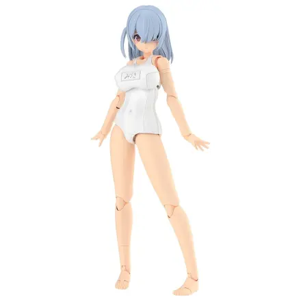Frame Arms Girl Plastični Model Komplet Mizuki School Swimsuits White Ver. 16 cm fotografija izdelka