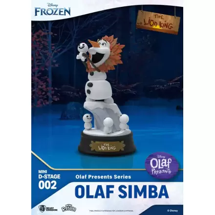 Zamrznjena Mini Diorama Stage PVC figura Olaf Presents Olaf Simba 12 cm fotografija izdelka