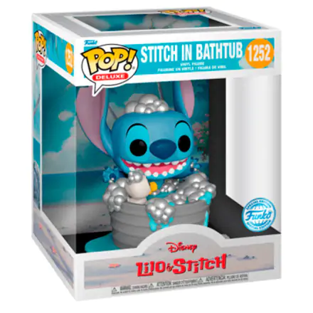 Disney POP! Deluxe Vinilna figura Stitch v kadi 9 cm termékfotója