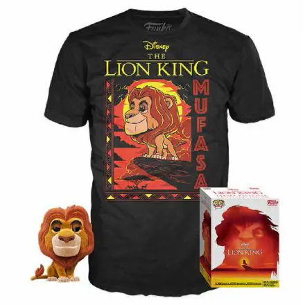 Funko POP figurica & majica v škatli Disney The Lion King Mufasa termékfotója