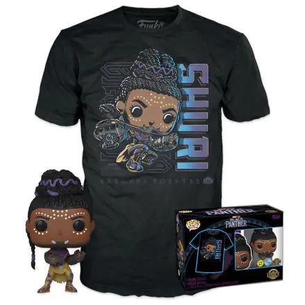 Funko POP! figurice & majica box Marvel Black Panther Shury Exkluzív termékfotója