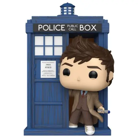 Funko POP figura Vozila Deluxe Doctor Who Tardis z Desetim Doktorjem fotografija izdelka