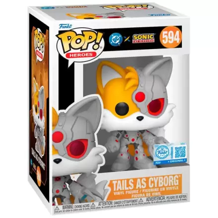 Funko POP figura Sonic The Hedgehog DC Comics Tails As Cyborg Exclusive fotografija izdelka