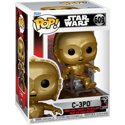 Star Wars Return of the Jedi 40th Anniversary POP! Vinil Figura C3P0 na stolu 9 cm termékfotója