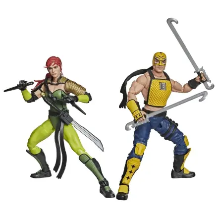 G.I. Joe Classified Series Akcijska figura 2-Pack #212 Ninja Force Scarlett & T'Jbang 15 cm fotografija izdelka