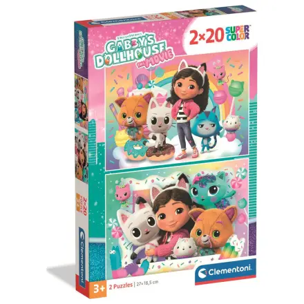 Gabbys Dollhouse puzzle 2x20 kosov fotografija izdelka
