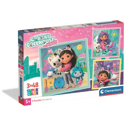 Gabbys Dollhouse sestavljanka 3x48 kosov fotografija izdelka