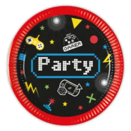 Gaming Party papirnati krožniki 8 kosov 20 cm FSC fotografija izdelka