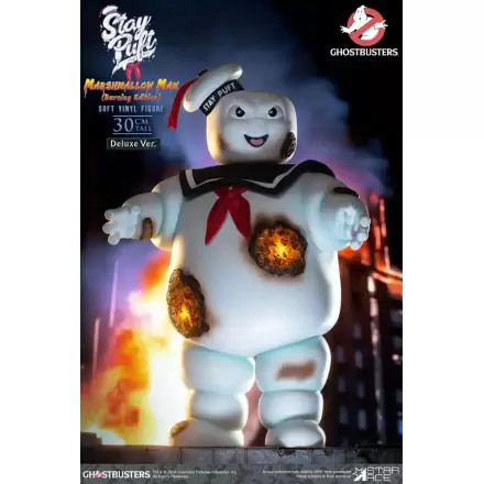 Ghostbusters Soft Vinyl Kip Stay Puft Marshmallow Man Burning Edition Deluxe Version 30 cm termékfotója