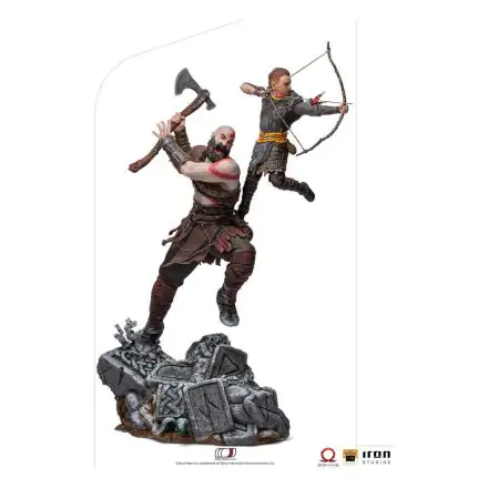 God of War BDS Umetniška lestvica kipa 1/10 Kratos & Atreus 34 cm termékfotója