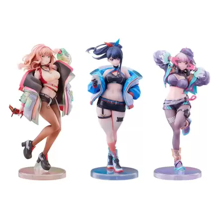 Gridman Universe PVC kipi - komplet 3 1/7 Rikka Takarada, Akane Shinjo, Yume Minami: Dreamy Divas Ver. termékfotója