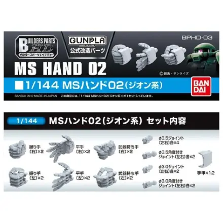 Gundam Builders Deli HD 1/144 MS roke 02 Zeon Model Kit fotografija izdelka
