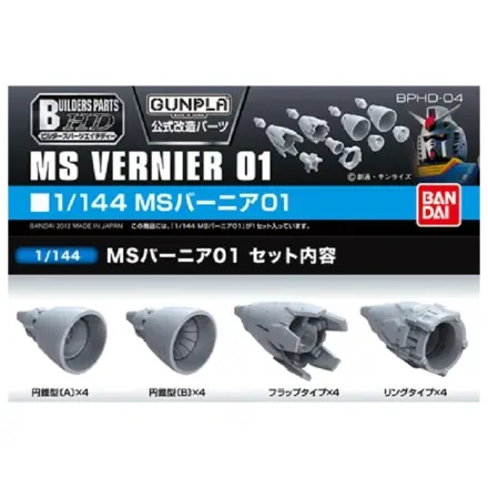 Gundam Builders Parts HD 1/144 MS Vernier 01 komplet modela fotografija izdelka