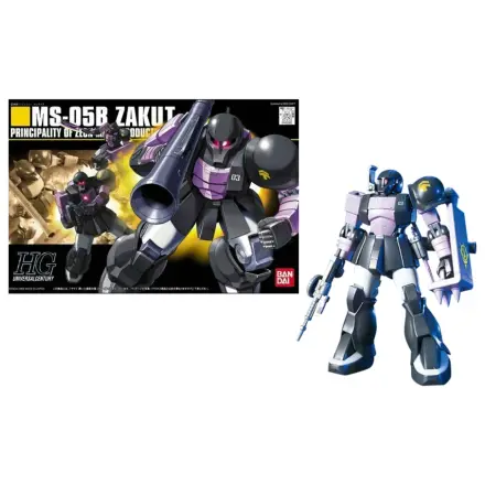 Gundam HGUC 1/144 MS-05B Zaku 1 komplet modela fotografija izdelka