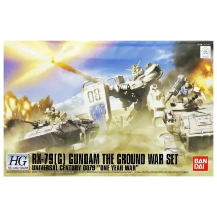 Gundam HGUC 1/144 RX-79(G) Gundam The Ground War Set fotografija izdelka