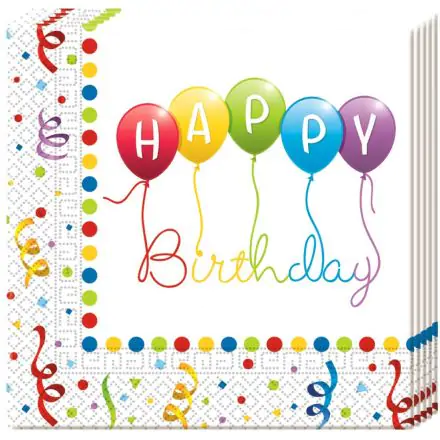 Happy Birthday trakovi prtički, 20-števčni fotografija izdelka