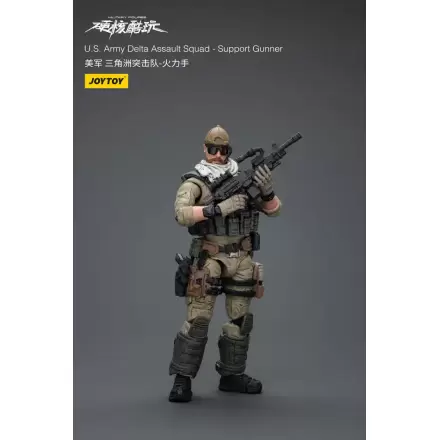 Akcijska figura Hardcore Coldplay 1/18 U.S. Army Delta Assault Squad Support Gunner 11 cm termékfotója