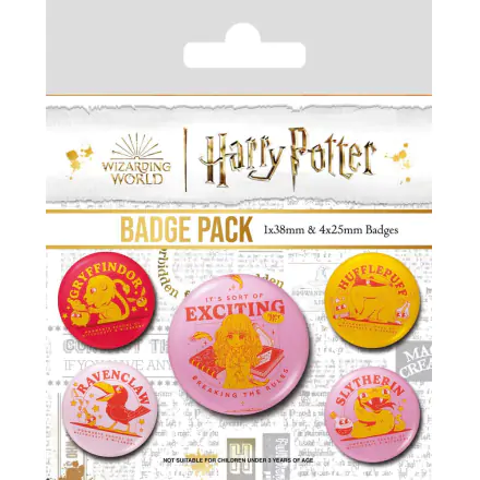 Harry Potter Pin-Back Buttons 5-Pack Smešna čarovnija termékfotója