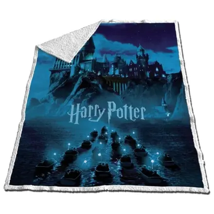 Harry Potter Arrival at Hogwarts Sherpa Odeja 130x170cm fotografija izdelka