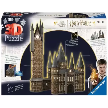 Harry Potter 3D Puzzle Hogwarts Castle: Astronomy Tower - Night Edition (540 kosov) fotografija izdelka