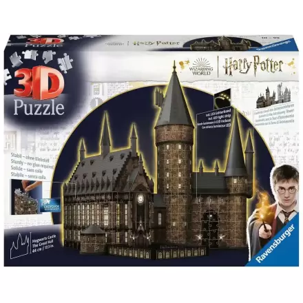 Harry Potter 3D Puzzle Hogwarts Castle: Great Hall - Night Edition (643 kosov) fotografija izdelka