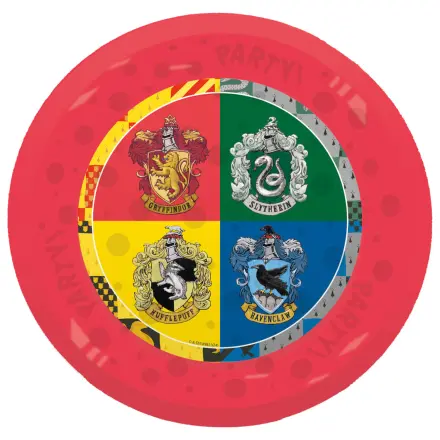 Harry Potter Hogwarts Houses mikro premium plastični plitki krožnik, 4-delni set 21 cm fotografija izdelka