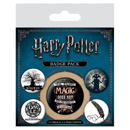 Harry Potter gumbi z žebljičkom - 5-Pack Symbols termékfotója