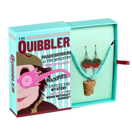 Harry Potter Luna Lovegoods Quibbler uhani + ogrlica fotografija izdelka
