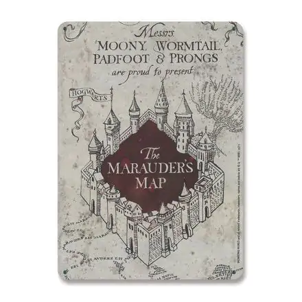 Harry Potter plošča iz pločevine Marauders Map 15 x 21 cm termékfotója