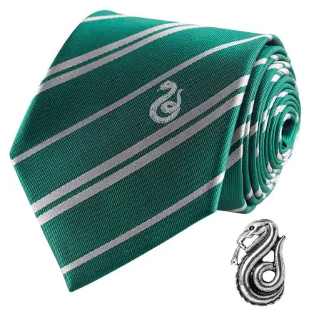 Harry Potter Kravata & Kovinska Pripeta Deluxe Škatla Slytherin termékfotója