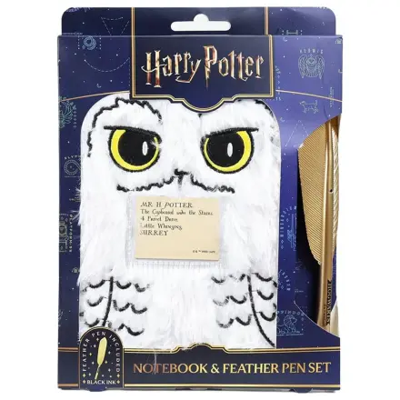 Harry Potter Plišast set zvezkov s kemičnim svinčnikom Hedwig Magical Locations fotografija izdelka