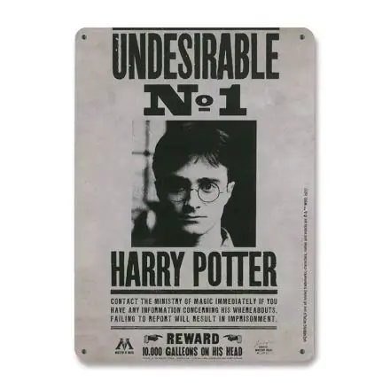 Harry Potter pločevinasta tabla Undesirable No. 1 15 x 21 cm termékfotója