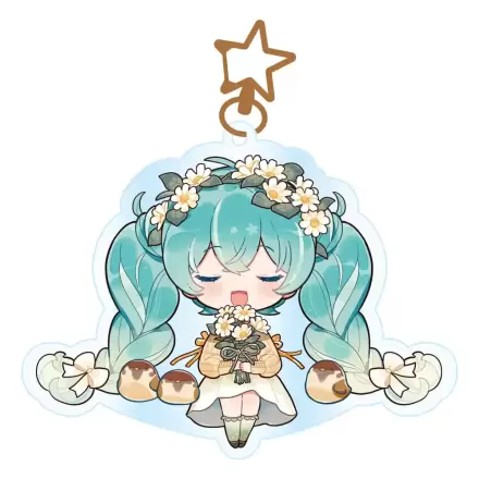 Hatsune Miku akrilna obesek za ključe Kawaii Autumn Time termékfotója