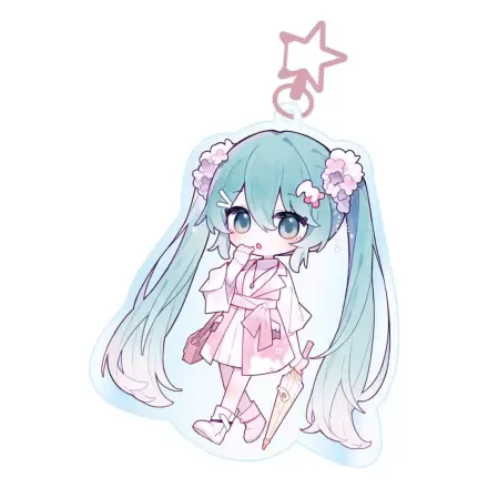 Hatsune Miku akrilni obesek za ključe Kawaii Summer Time termékfotója