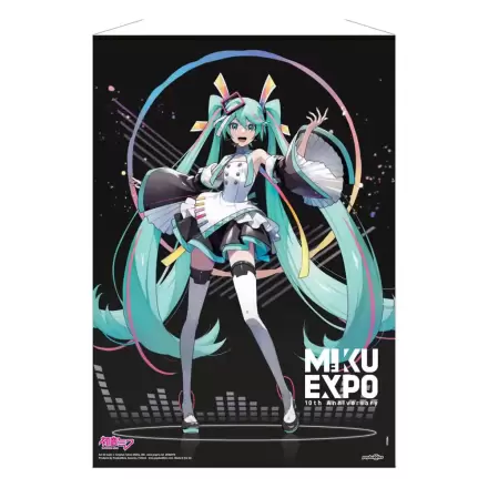 Hatsune Miku stenska tapiserija Miku Expo 10th Anniversary Limited Edition 50 x 70 cm termékfotója