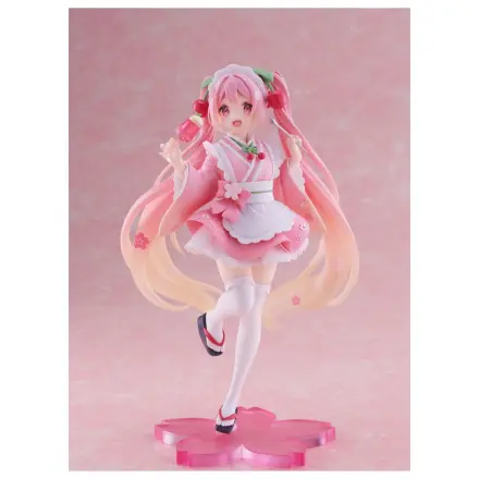 Hatsune Miku PVC kip Newley Written Sakura Miku Japanese Cafe Ver. Reissue 18 cm fotografija izdelka