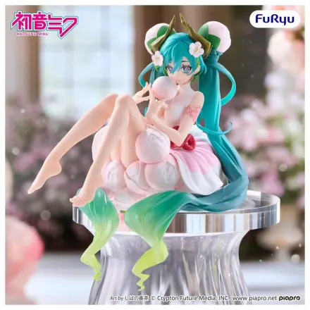 Hatsune Miku zamašek za rezance PVC figura cvetlična vila bela sliva 13 cm fotografija izdelka