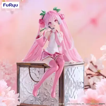 Hatsune Miku držalo za rezance PVC figura Sakura Miku 2024 Pearl Color Ver. 15 cm termékfotója