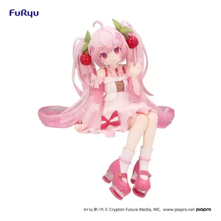 Hatsune Miku Držalo za testenine PVC Figura Sakura Miku 2025 14 cm termékfotója