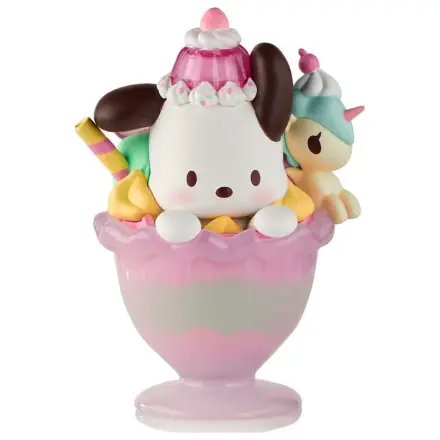 Hello Kitty & Friends Okenska škatla figura Fast Food Pochacco Pink Unicorn Sundae 9 cm fotografija izdelka