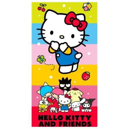 Hello Kitty Cute Friends brisača 70x140 cm fotografija izdelka